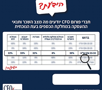 מחלקת הכספים: תנאי העסקה, עלויות: יועצים, ספקים ודירקטורים, ופרודוקטיביות העבודה מהבית