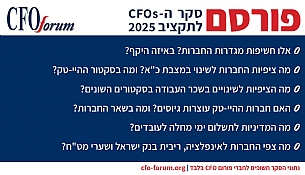סקר ה-CFOs לתקציב 2025